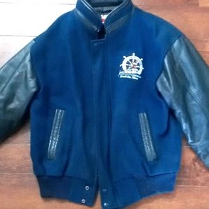 Purvis Marine ltd Leather Sleeved work coat